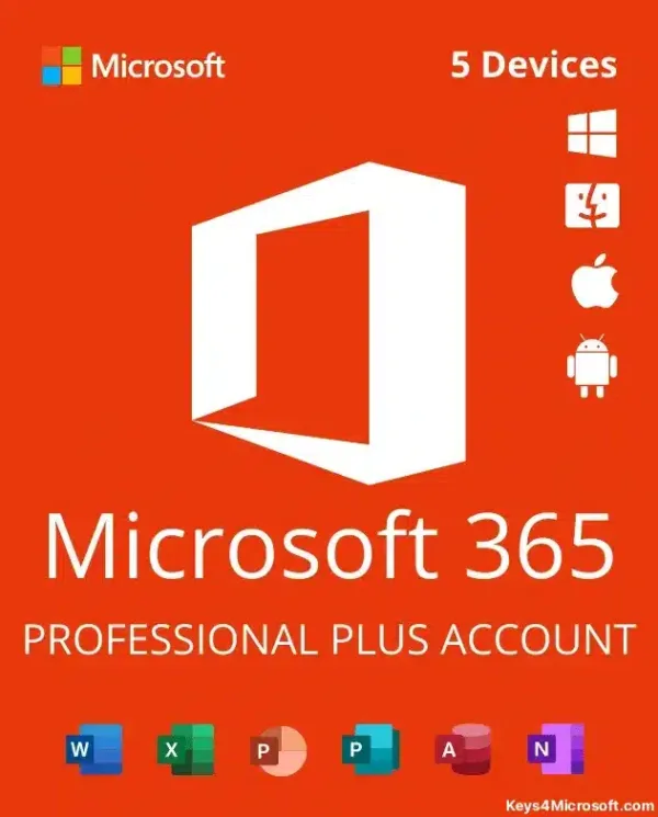 Office 365 Account Pro Plus CLOUD - 5 Devices -1 year
