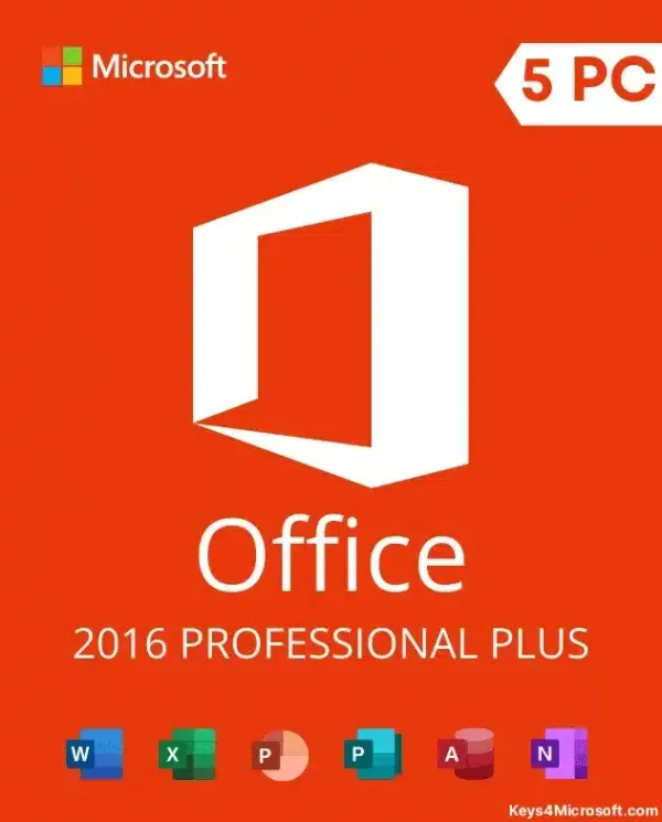 Office 2016 Professional Plus For 5 PCS