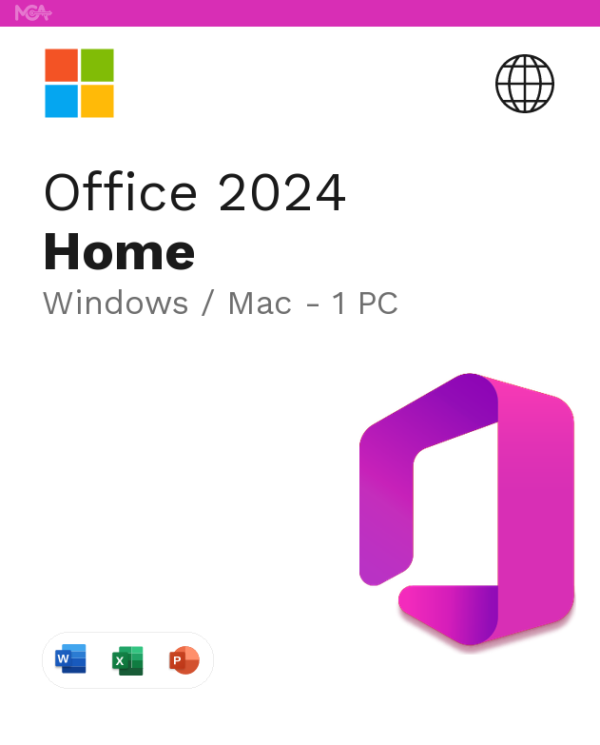 Office 2024 Home para Windows / Mac 1PC com Ativação Online