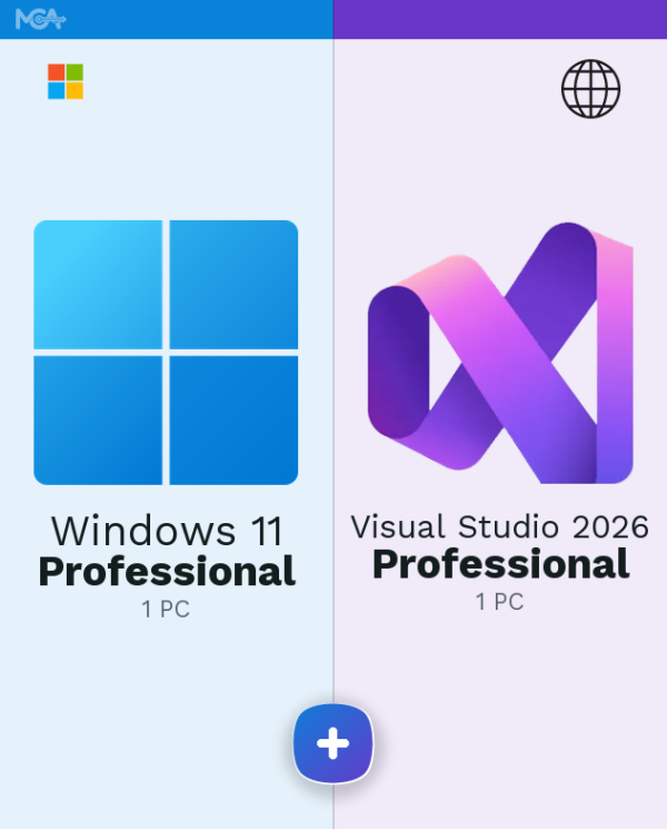 Windows 11 Pro + Visual Studio Professional 2026
